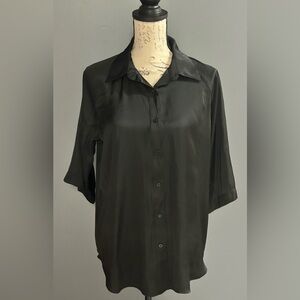 Worthington Black Button Down Shirt